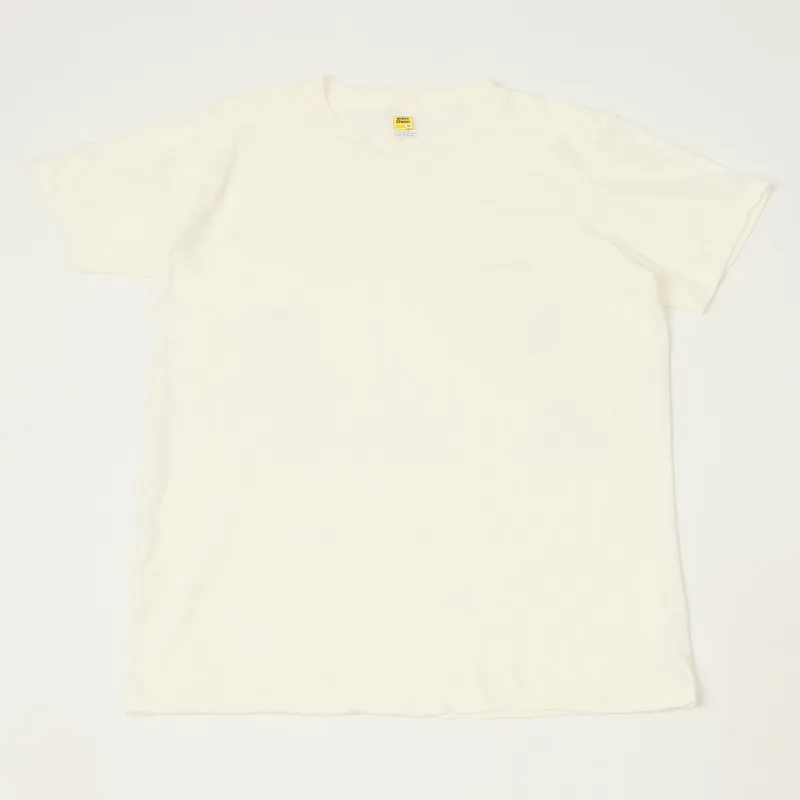 Velva Sheen Rolled Crew Neck T-Shirt - White sold by Son of a Stag