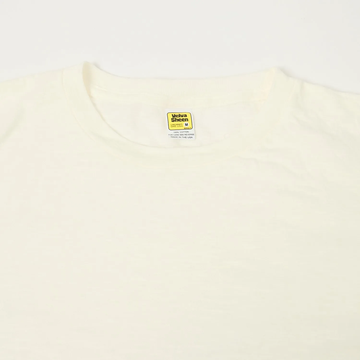 Velva Sheen Rolled Crew Neck T-Shirt - White sold by Son of a Stag product image thumbnail 2