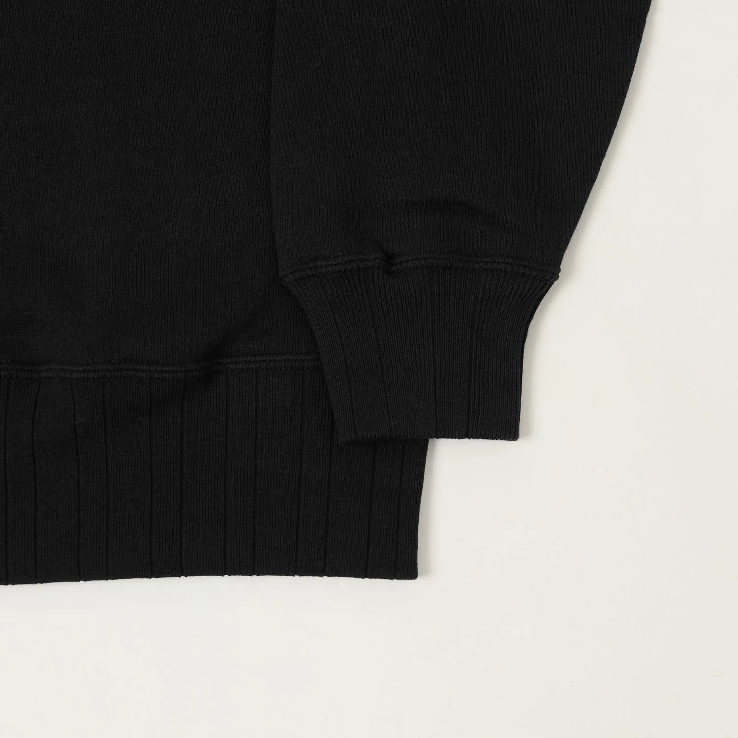 Velva Sheen Loopwheel Crew Sweat - Black sold by Son of a Stag product image thumbnail 3