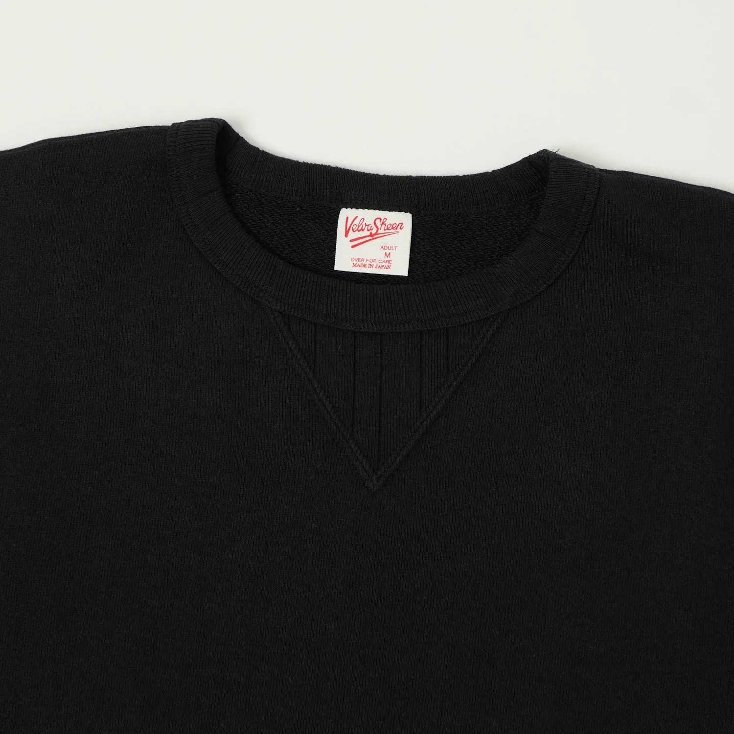 Velva Sheen Loopwheel Crew Sweat - Black sold by Son of a Stag product image thumbnail 2