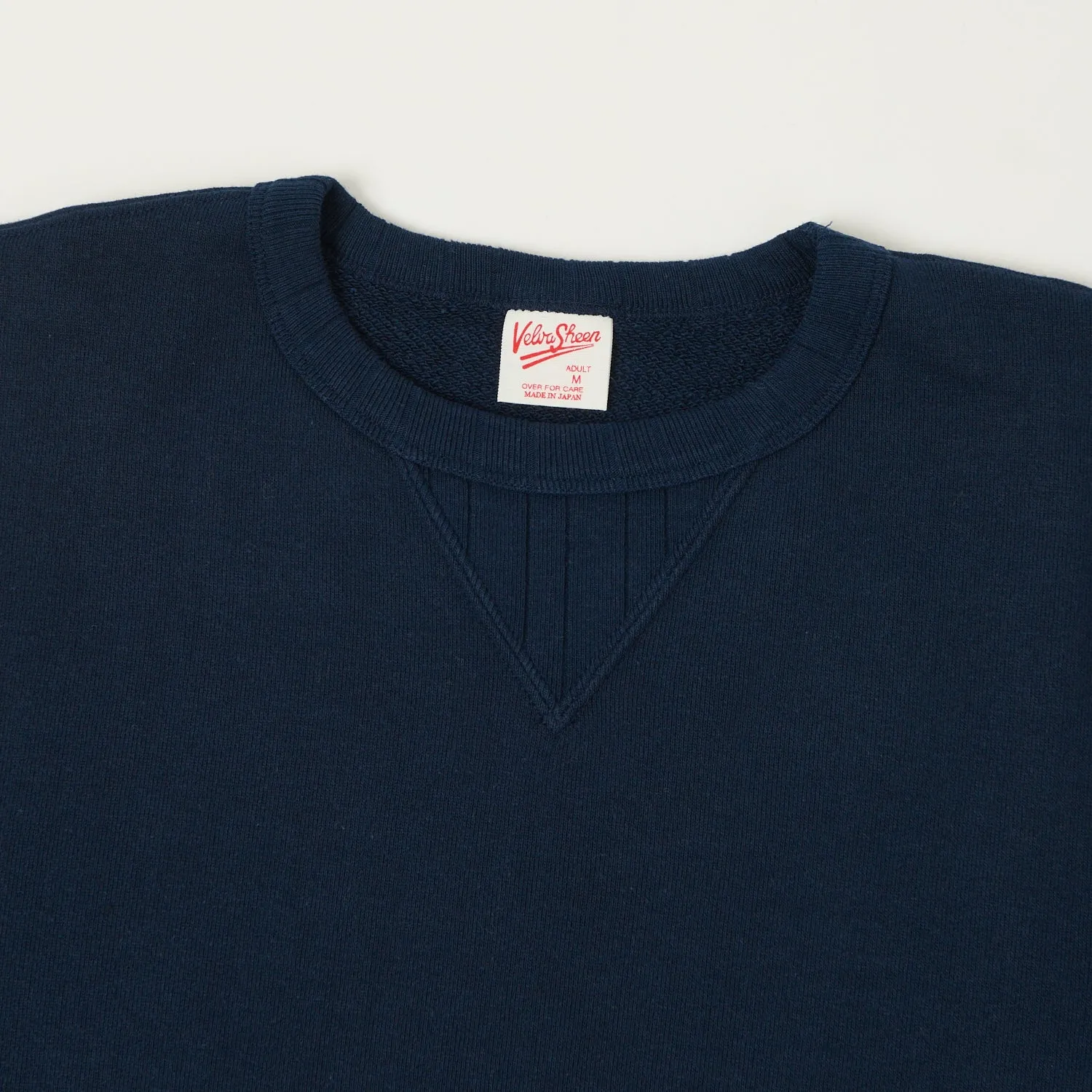 Velva Sheen Loopwheel Crew Sweat - Navy sold by Son of a Stag product image thumbnail 2
