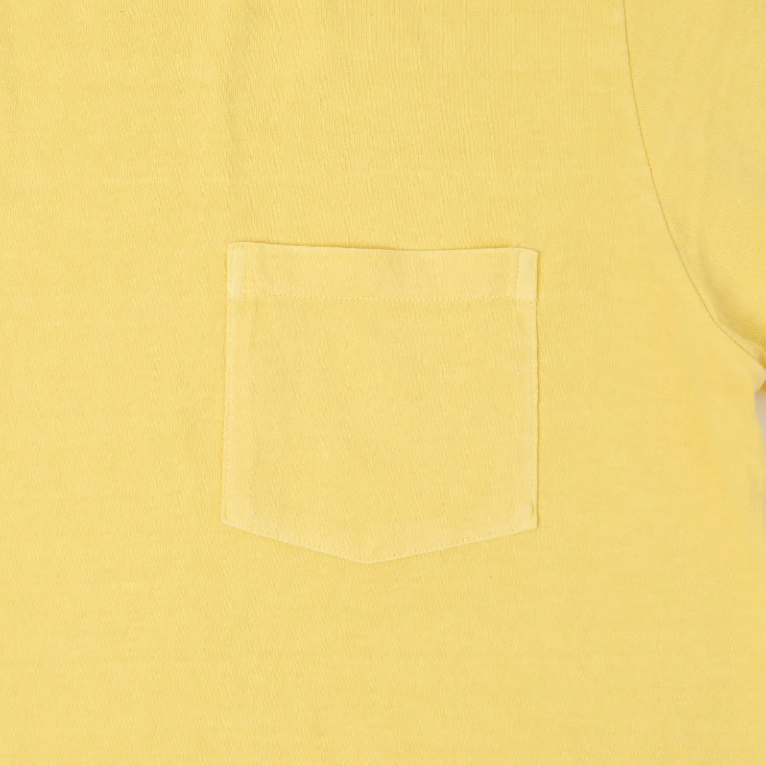 Velva Sheen Pigment Dyed Pocket T-Shirt - Yellow sold by Son of a Stag product image thumbnail 3