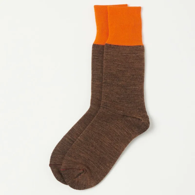 RoToTo Hybrid Boot Sock - Orange/Brown sold by Son of a Stag
