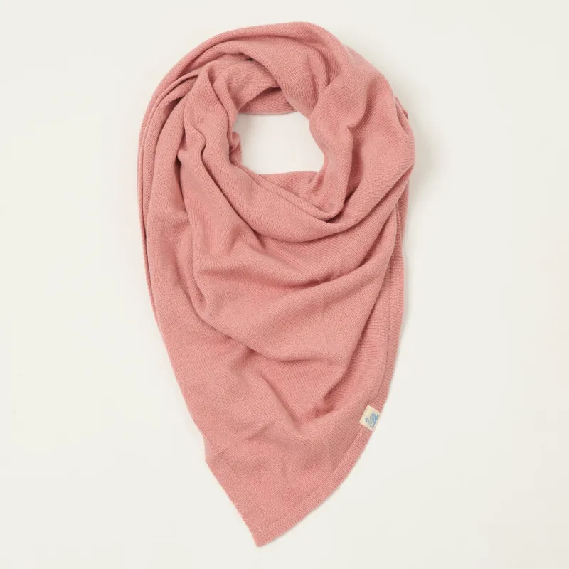 Merz b. Schwanen 'Good Basics' Merino/Cashmere/Silk Triangle Scarf - Rosewood made by Merz B. Schwanen