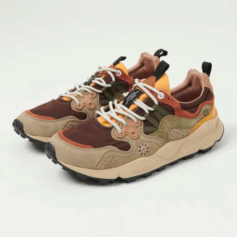 Flower Mountain Yamano 3 Man Suede/Nylon Sneaker - Taupe/Brown sold by Son of a Stag