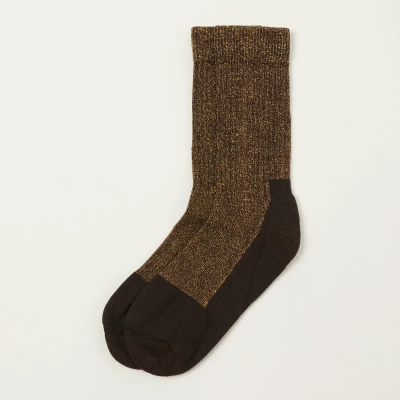 Red Wing Deep Toe-Capped Crew Boot Socks - Brown sold by Son of a Stag
