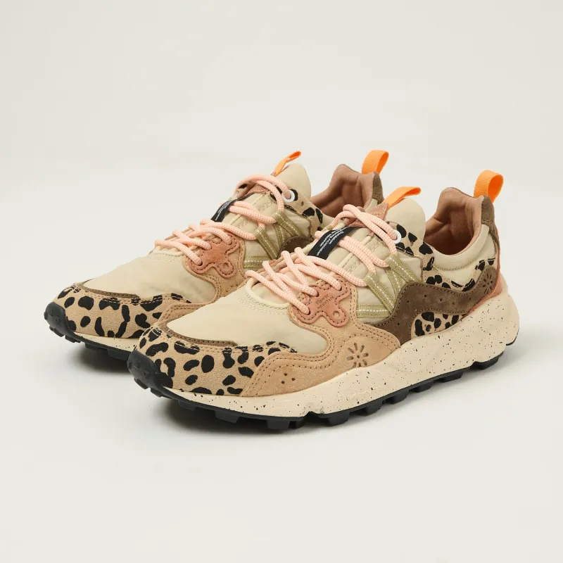 Flower Mountain Yamano 3 Suede/Nylon Sneaker - Beige/Milk/Light Brown sold by Son of a Stag