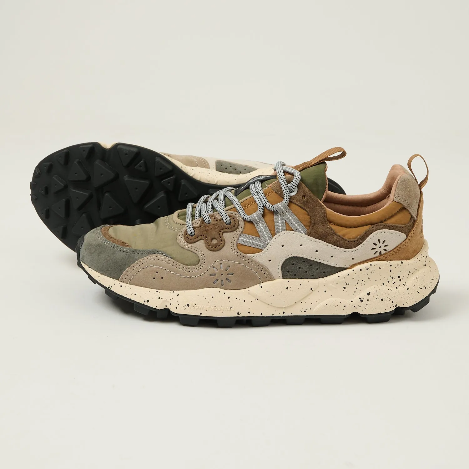 Flower Mountain Yamano 3 Suede/Nylon Sneaker - Grey/Onion sold by Son of a Stag product image thumbnail 4