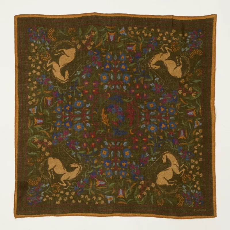 Hartford 'Unicorn' Wool Bandana Scarf - Bronze sold by Son of a Stag