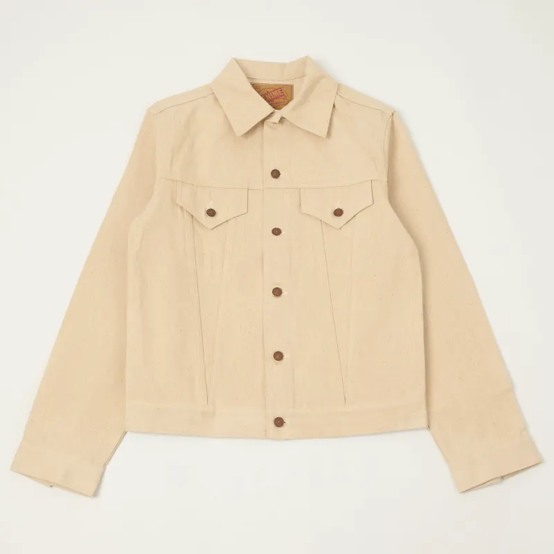 Denime Lot. 233-66M Mother Cotton Type III Denim Jacket - Ecru sold by Son of a Stag