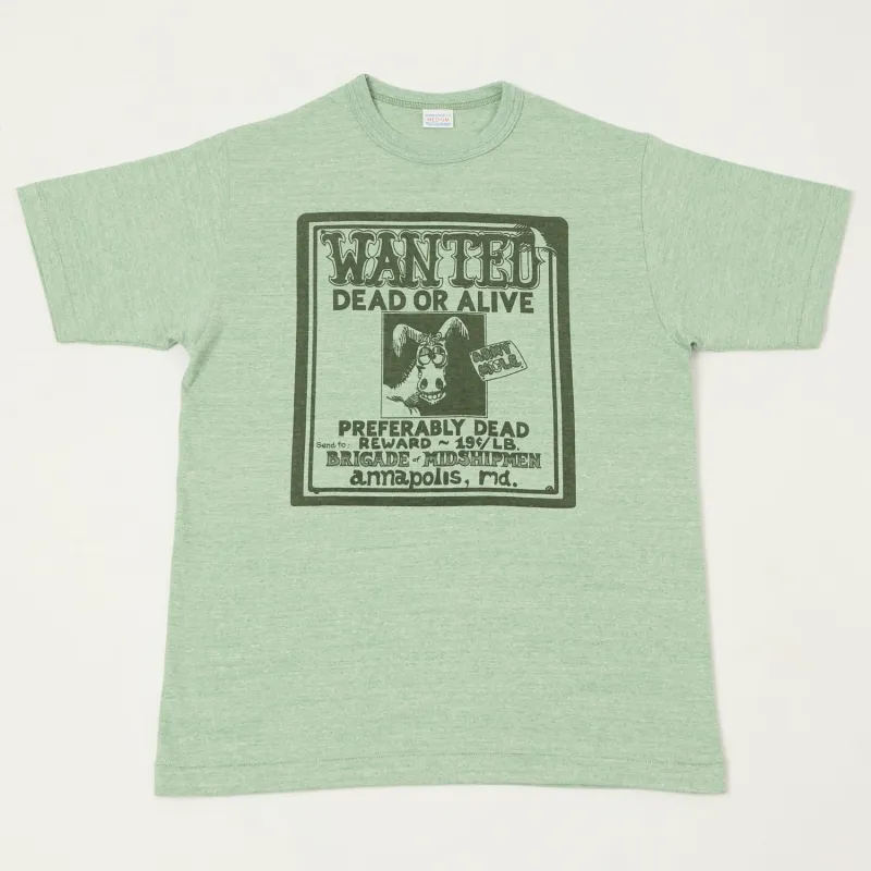 Warehouse & Co 4096 'Wanted' T-Shirt - Heather Green sold by Son of a Stag