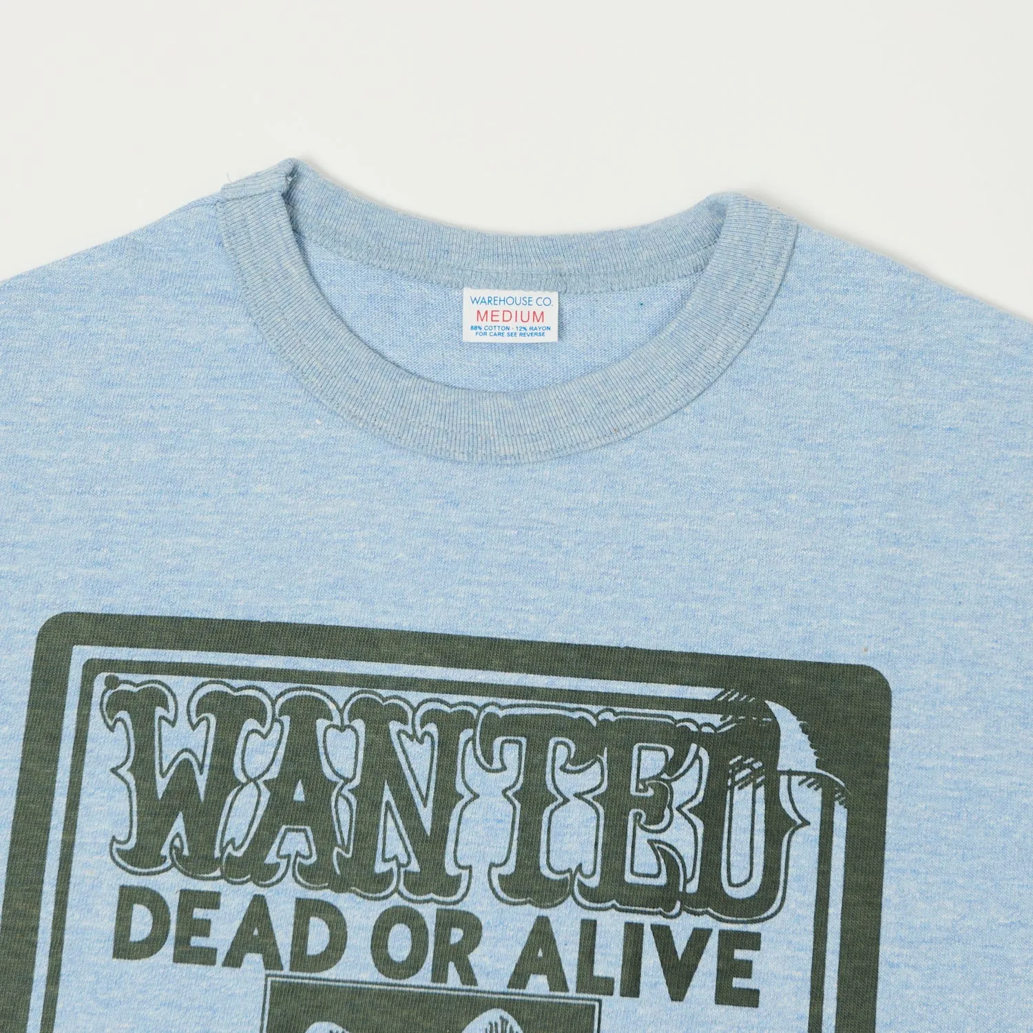Warehouse & Co 4096 'Wanted' T-Shirt - Heather Navy sold by Son of a Stag product image thumbnail 2