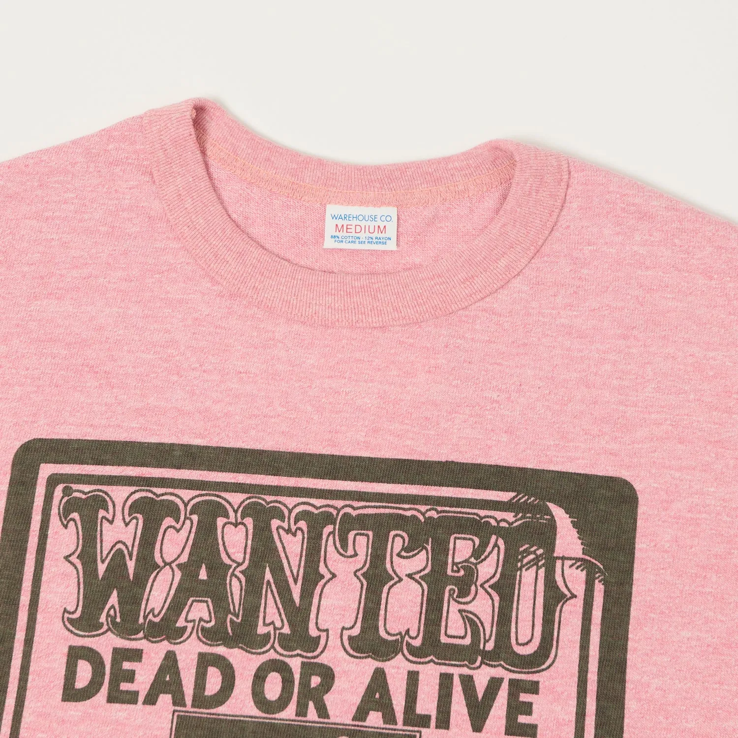 Warehouse & Co 4096 'Wanted' T-Shirt - Heather Red sold by Son of a Stag product image thumbnail 2