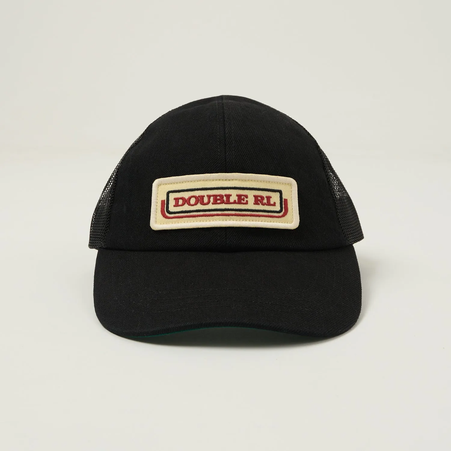 RRL Logo-Patch Denim Trucker Cap - Black sold by Son of a Stag product image thumbnail 2