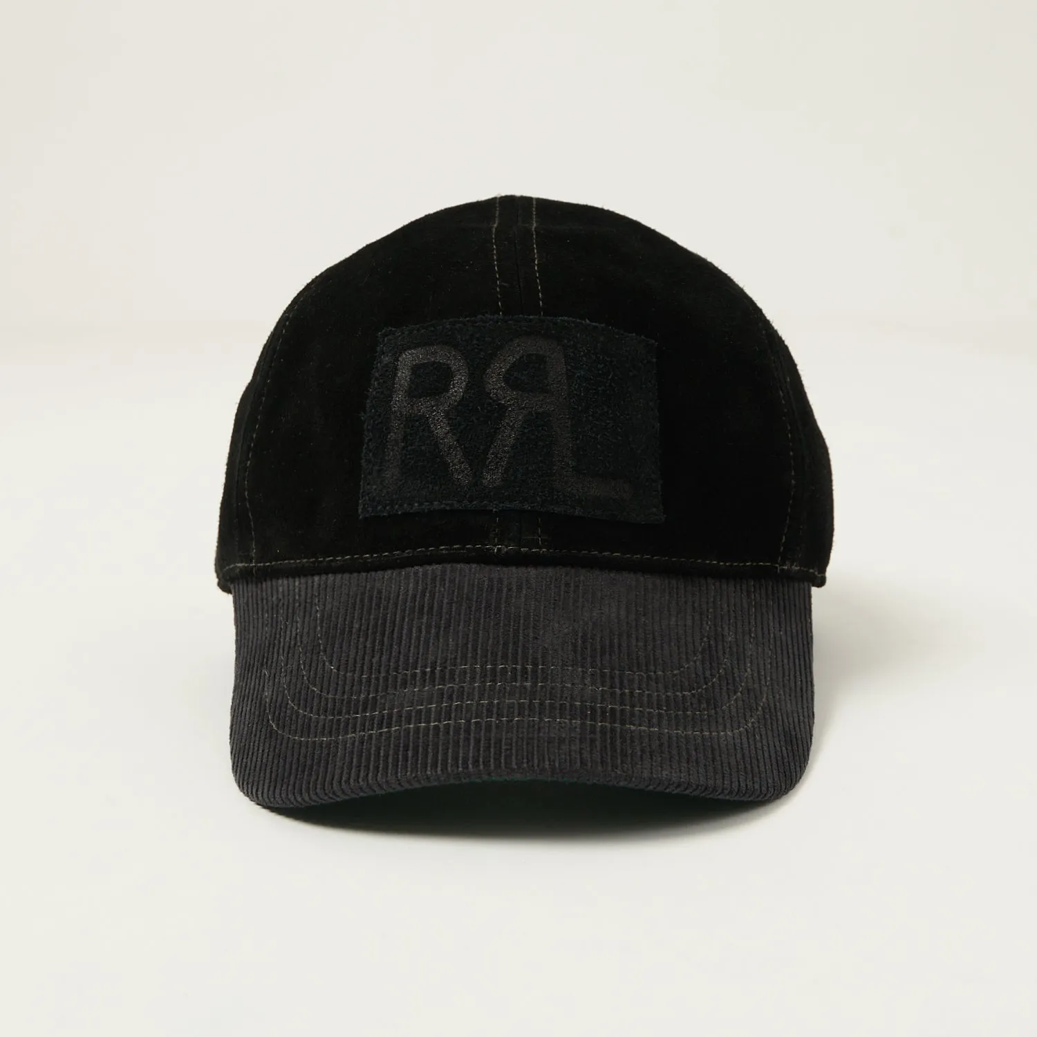 RRL Roughout Suede Trucker Cap - Black sold by Son of a Stag product image thumbnail 2