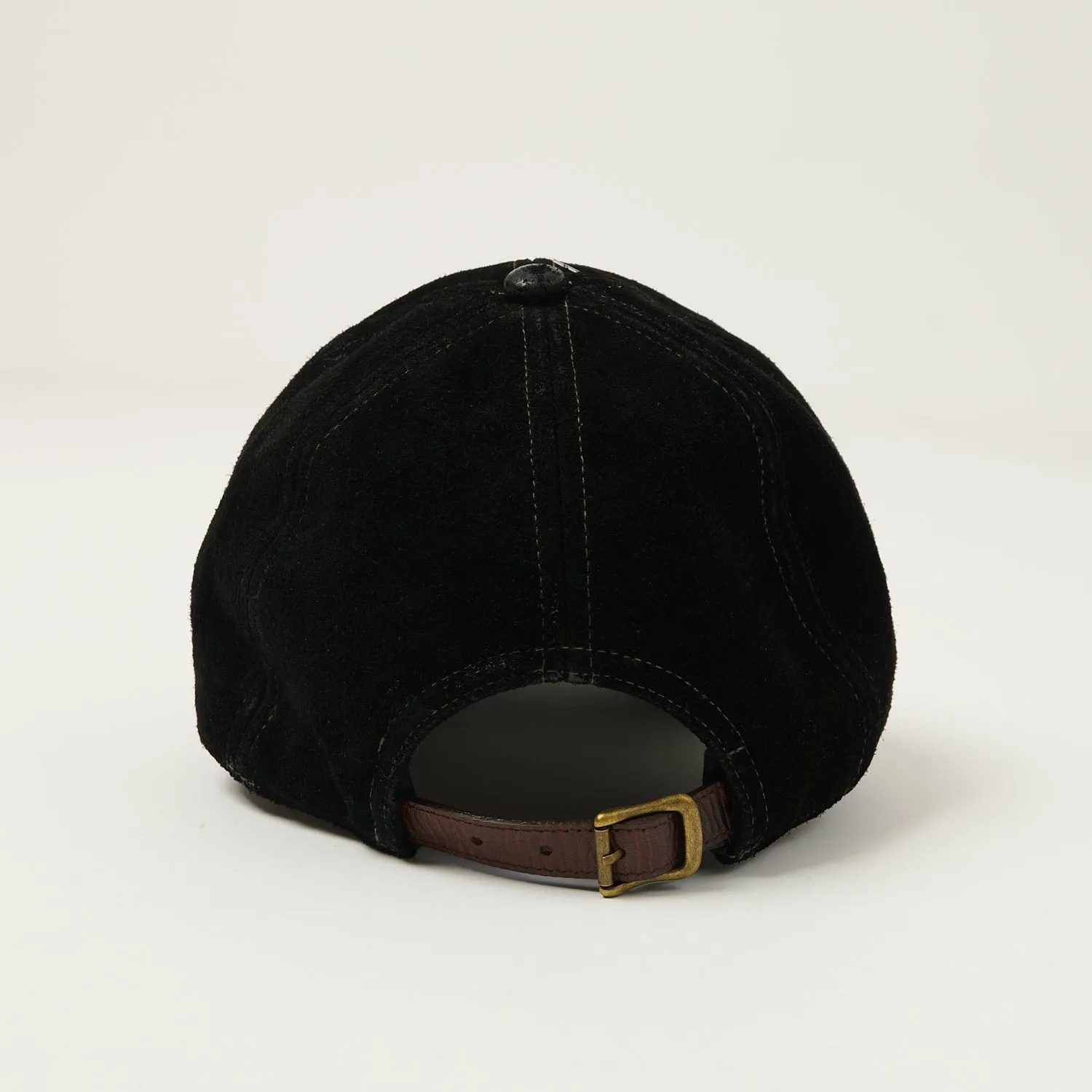 RRL Roughout Suede Trucker Cap - Black sold by Son of a Stag product image thumbnail 3