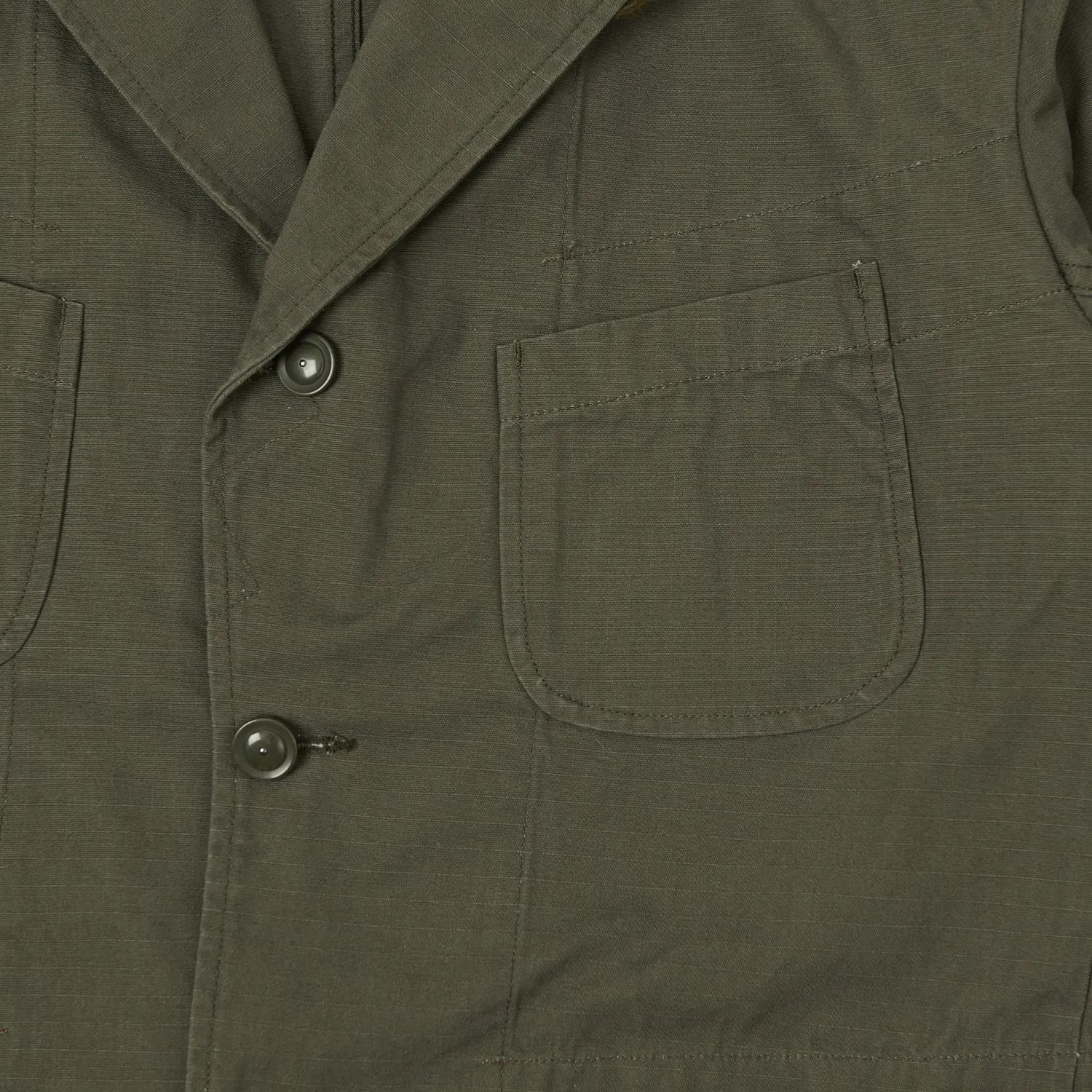 Engineered Garments Heavyweight Ripstop Bedford Jacket - Olive sold by Son of a Stag product image thumbnail 4