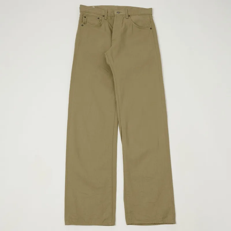 ONI Denim 266SVC-KHB Chino Cloth Regular Straight Jean - Khaki Beige sold by Son of a Stag