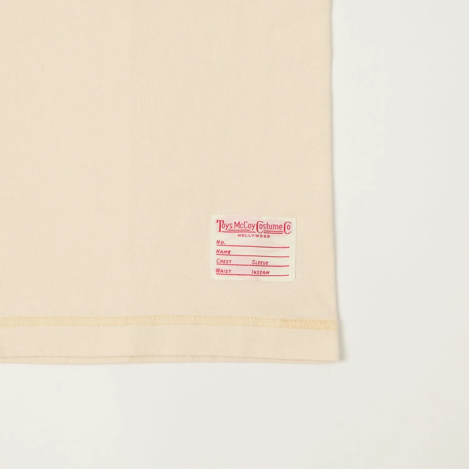 TOYS McCOY Union Henley T-Shirt - Natural sold by Son of a Stag product image thumbnail 3