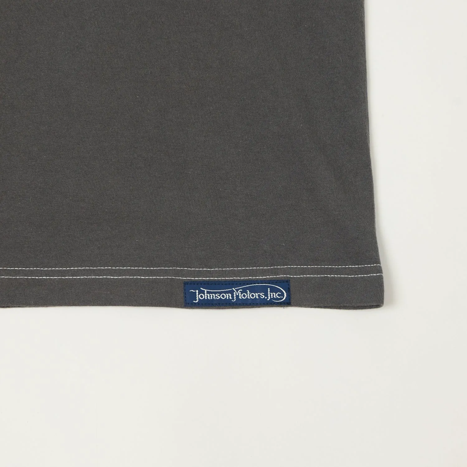 TOYS McCOY Raglan Sleeve 'Johnson Motors' Baseball T-Shirt - Grey/Black sold by Son of a Stag product image thumbnail 3