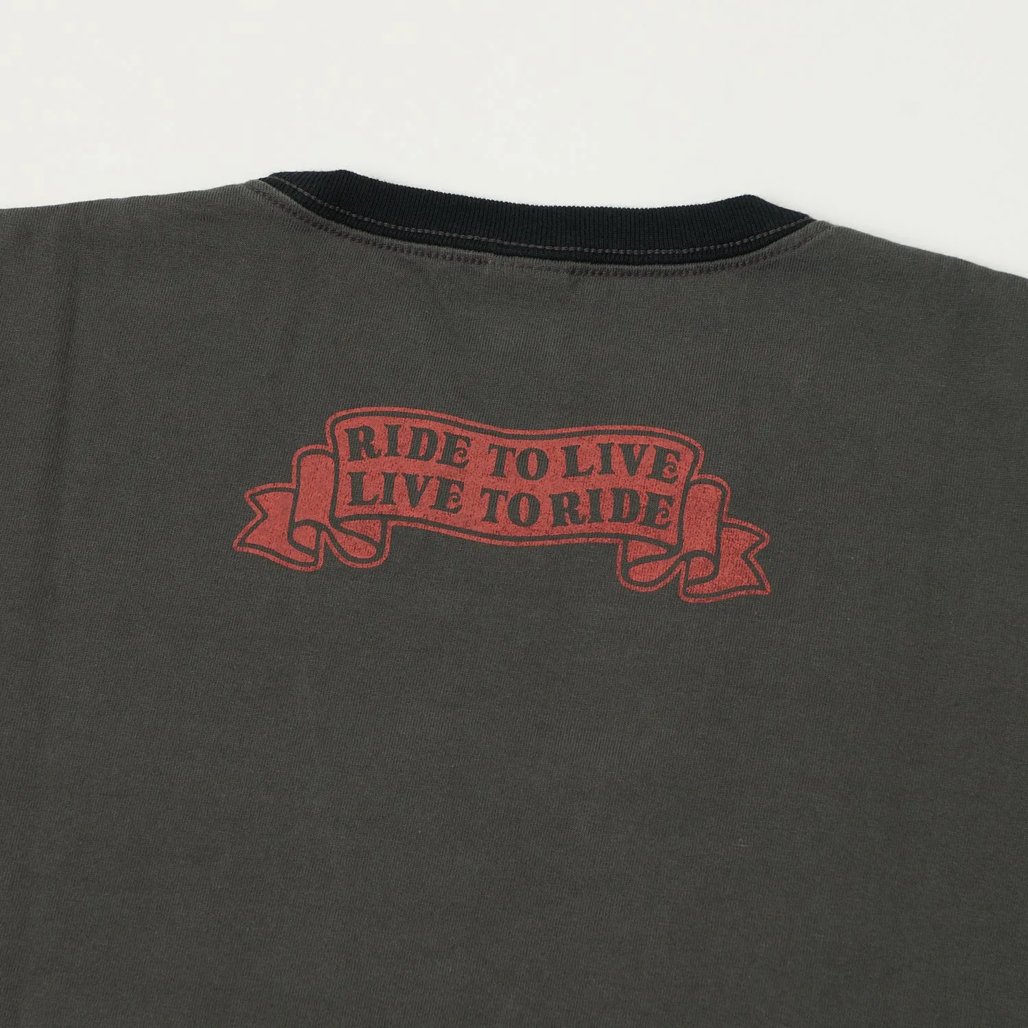 TOYS McCOY Woodstock 'Ride To Live 1969' Johnny Ringer T-Shirt - Black sold by Son of a Stag product image thumbnail 2