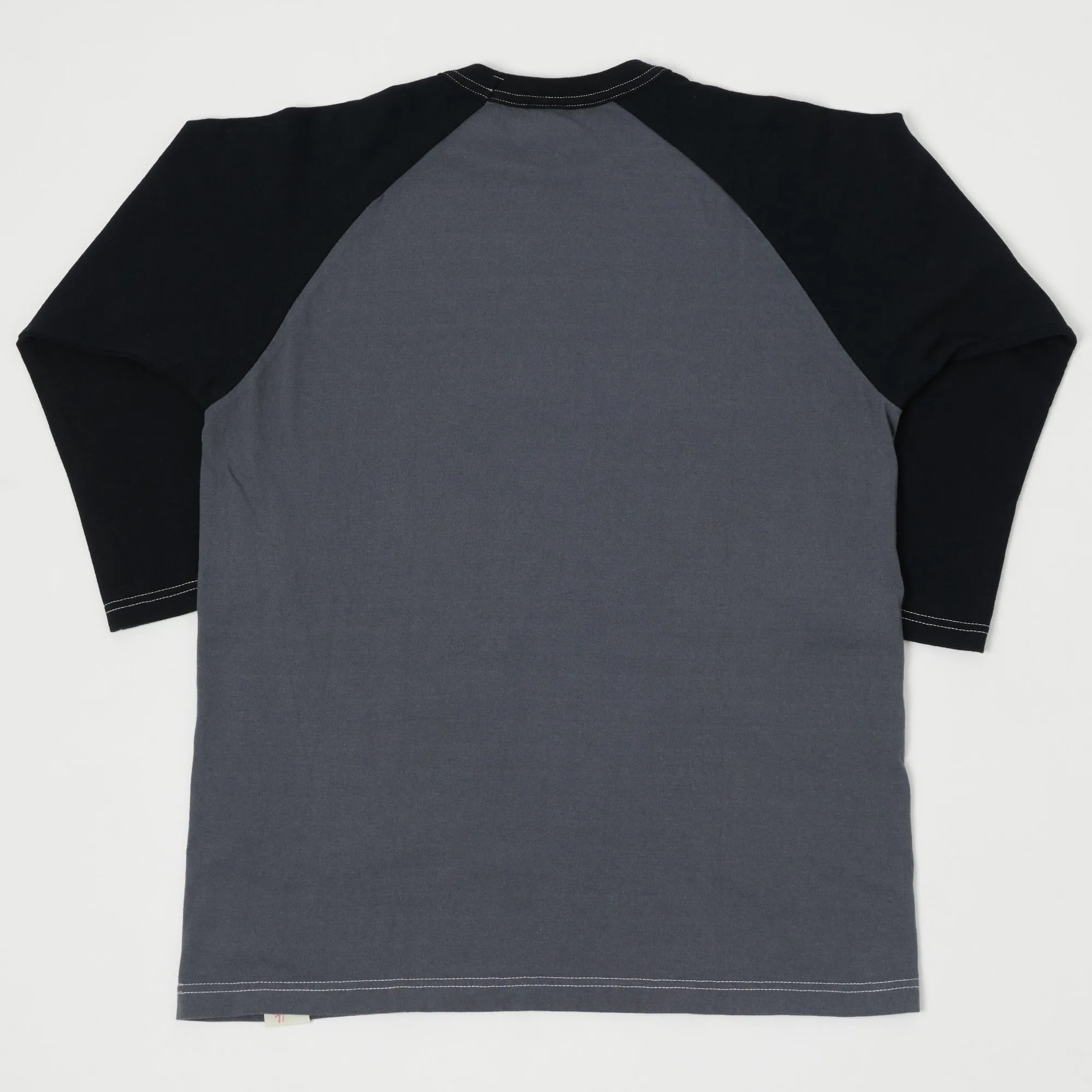 TOYS McCOY Raglan Sleeve Baseball T-Shirt - Graphite Grey/Black sold by Son of a Stag product image thumbnail 3