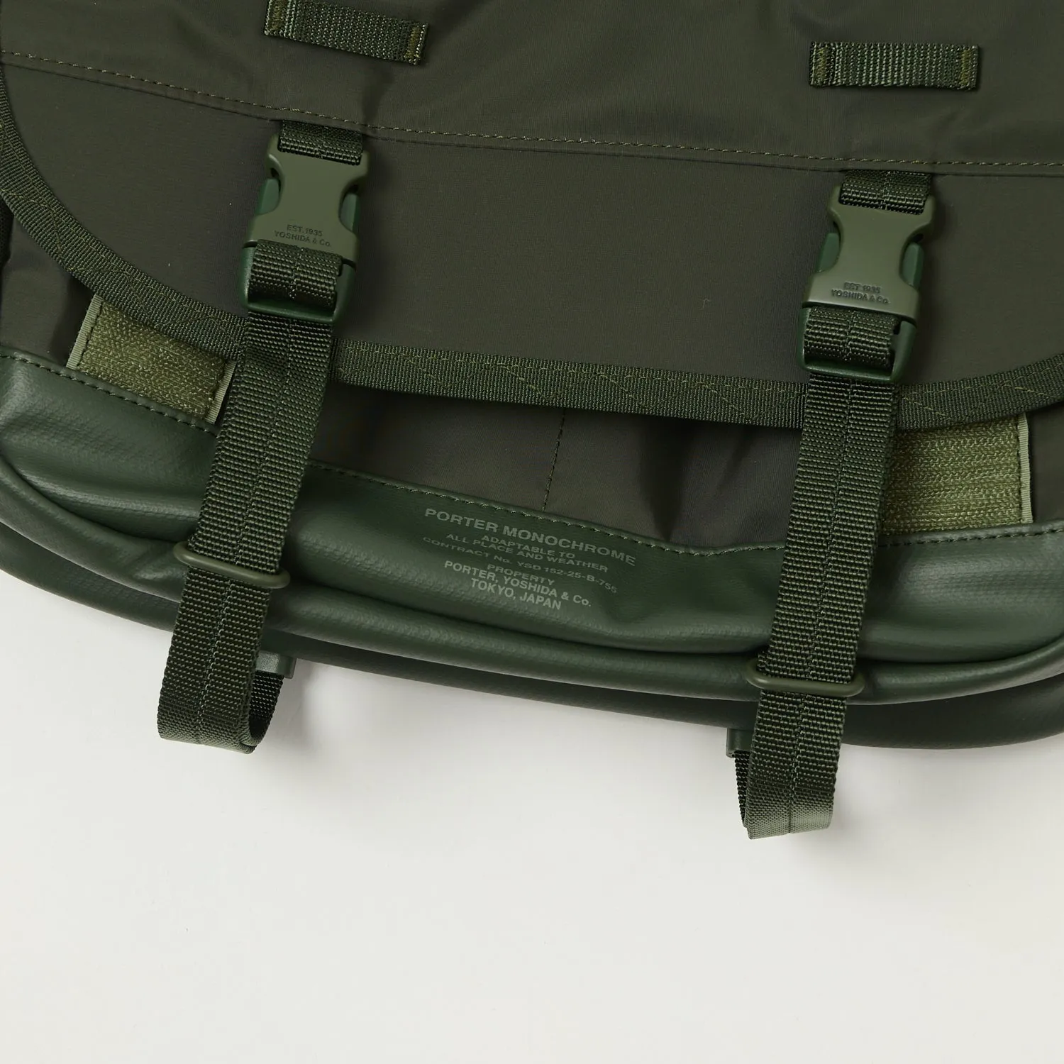 Porter-Yoshida & Co. Monochrome Messenger Bag (Small) - Olive sold by Son of a Stag product image thumbnail 2