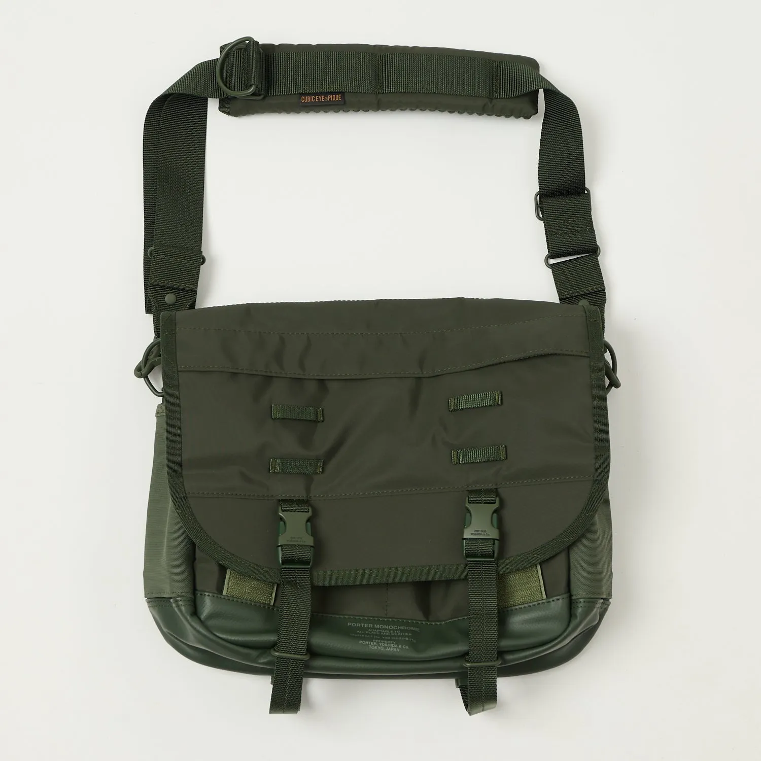 Porter-Yoshida & Co. Monochrome Messenger Bag (Small) - Olive sold by Son of a Stag