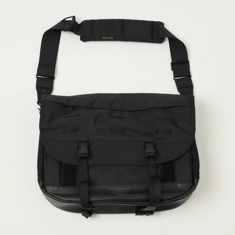 Porter-Yoshida & Co. Monochrome Messenger Bag - Black sold by Son of a Stag