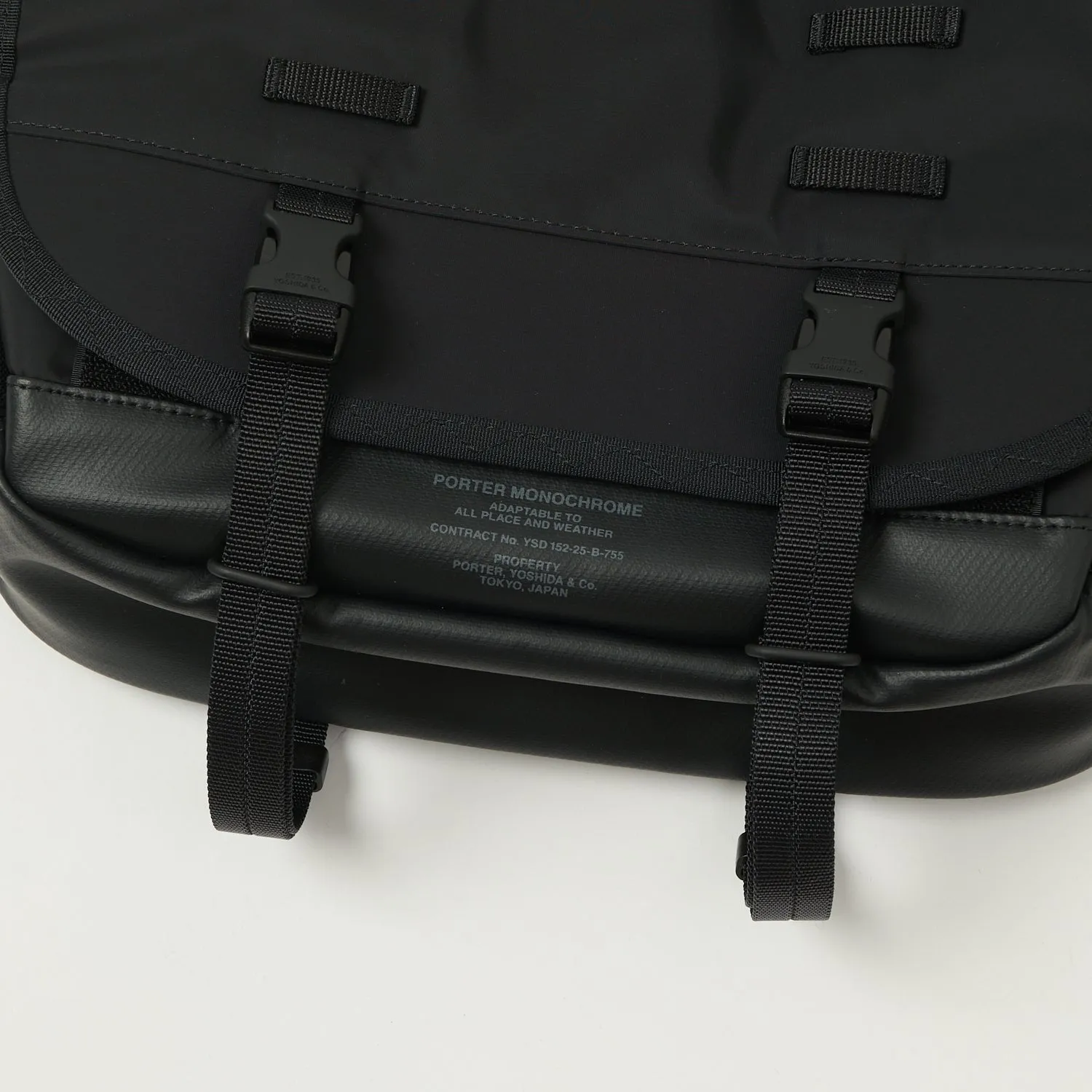 Porter-Yoshida & Co. Monochrome Messenger Bag (Small) - Black sold by Son of a Stag product image thumbnail 2