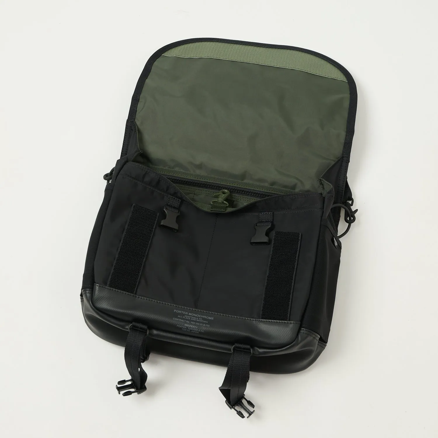 Porter-Yoshida & Co. Monochrome Messenger Bag (Small) - Black sold by Son of a Stag product image thumbnail 3