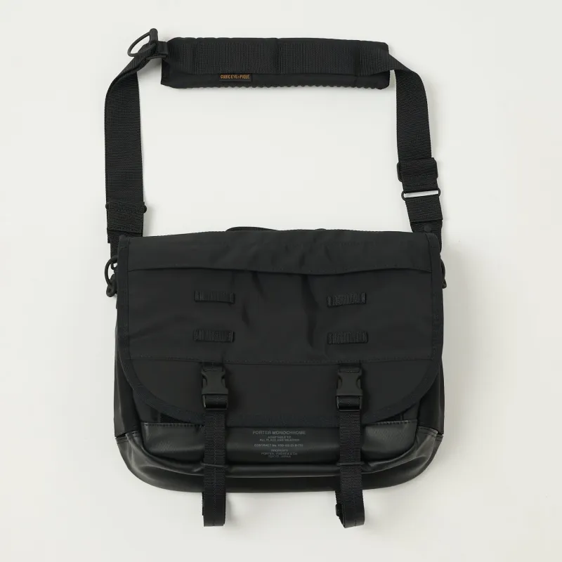 Porter-Yoshida & Co. Monochrome Messenger Bag (Small) - Black sold by Son of a Stag
