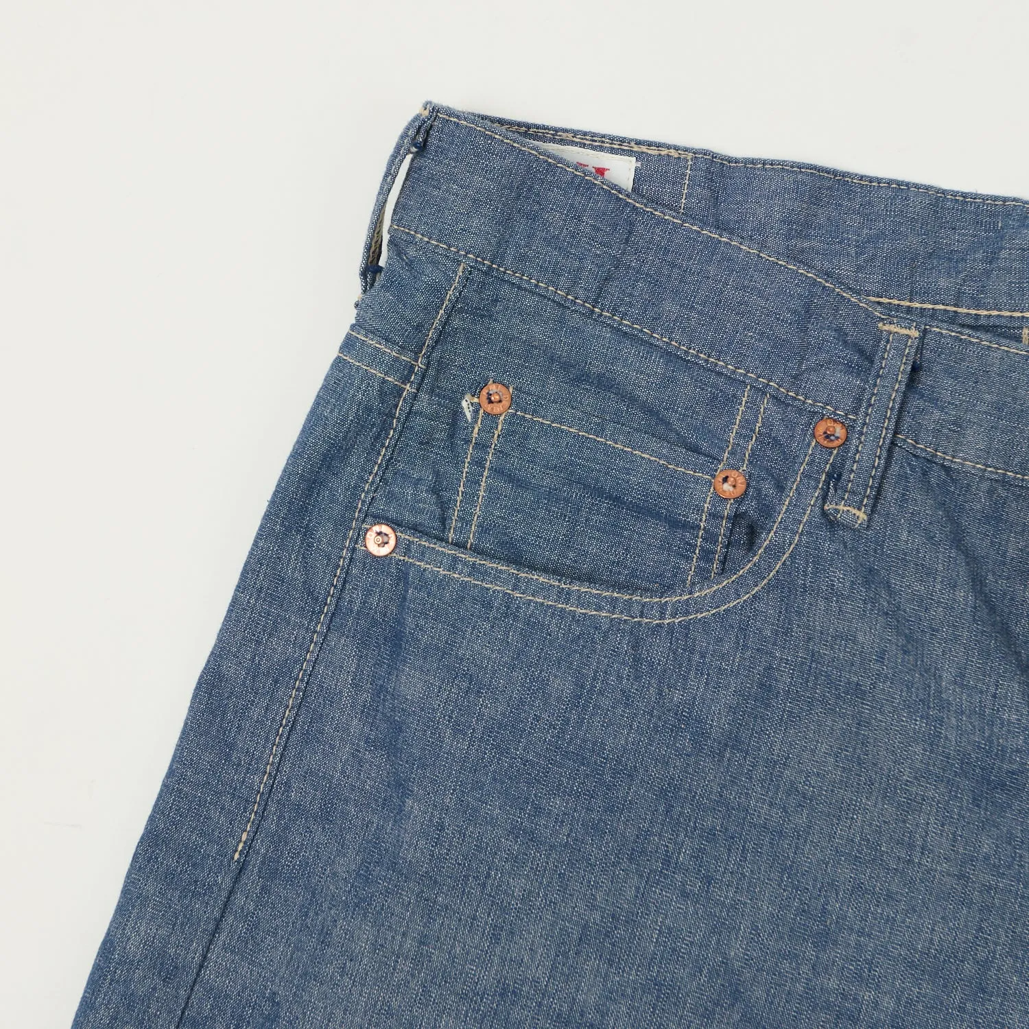 ONI Denim 200-HCSV 8oz Chambray Wide Straight Jean - Blue sold by Son of a Stag product image thumbnail 4