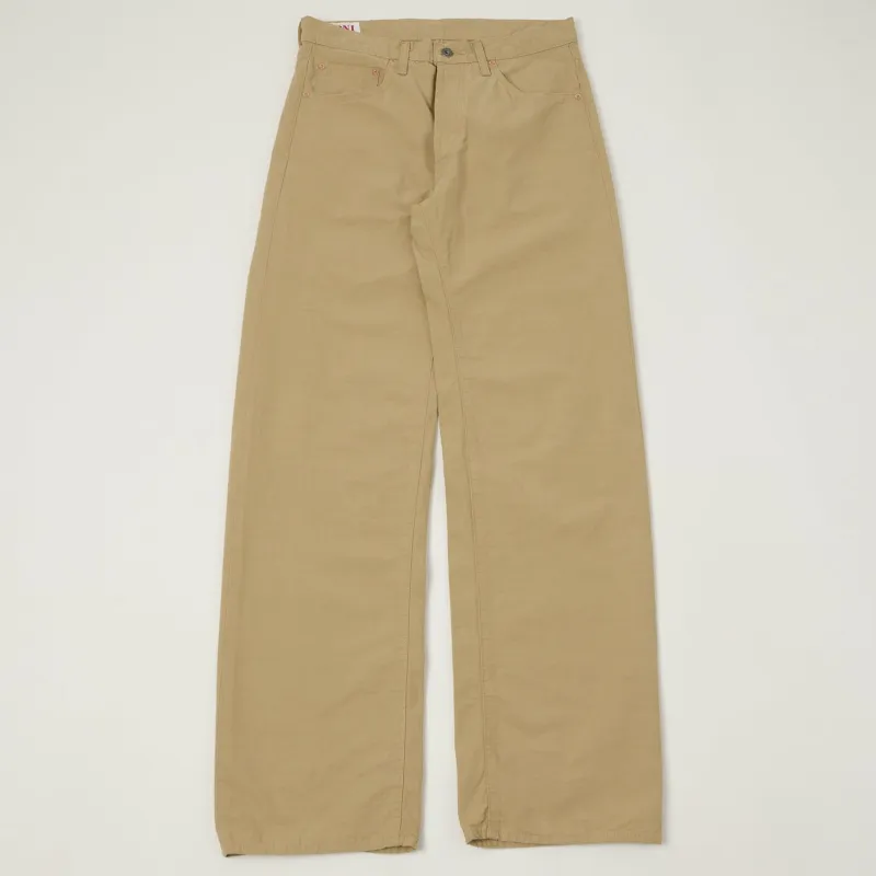 ONI Denim 200-8BE 8oz 'Beta Chambray' Wide Straight Jean - Beige sold by Son of a Stag