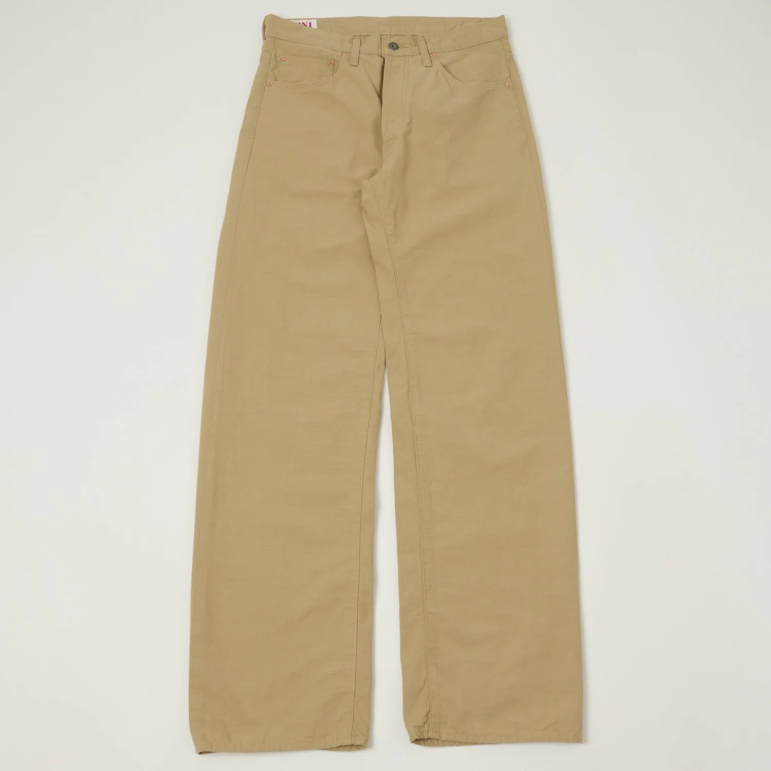 ONI Denim 200-8BE 8oz 'Beta Chambray' Wide Straight Jean - Beige sold by Son of a Stag