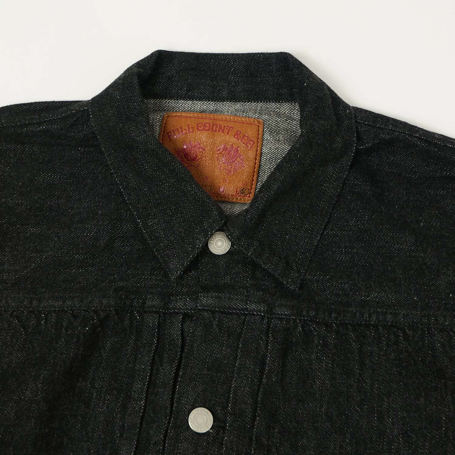 FULLCOUNT 2107SS 'Super Smooth' 11.5oz Type I Denim Jacket - Black One Wash sold by Son of a Stag product image thumbnail 2