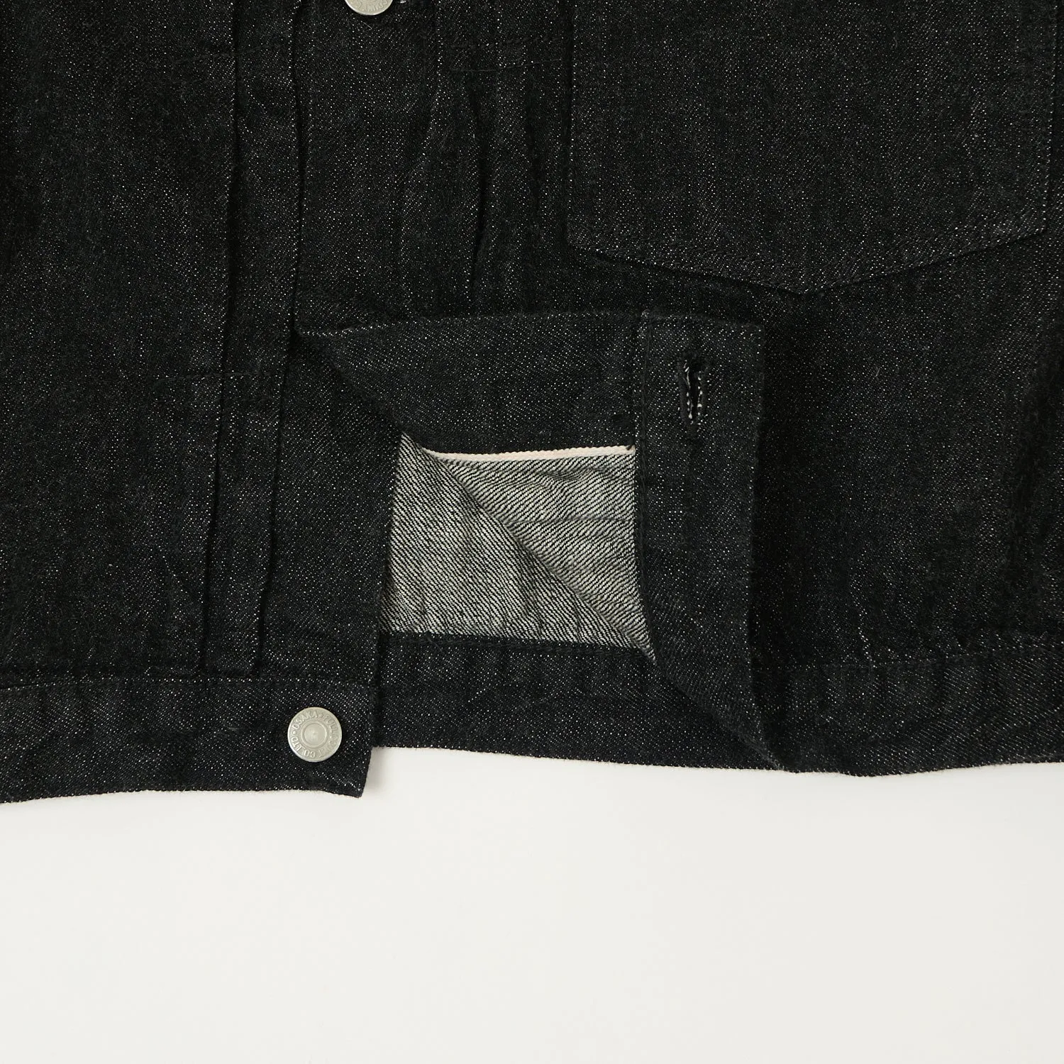 FULLCOUNT 2107SS 'Super Smooth' 11.5oz Type I Denim Jacket - Black One Wash sold by Son of a Stag product image thumbnail 5