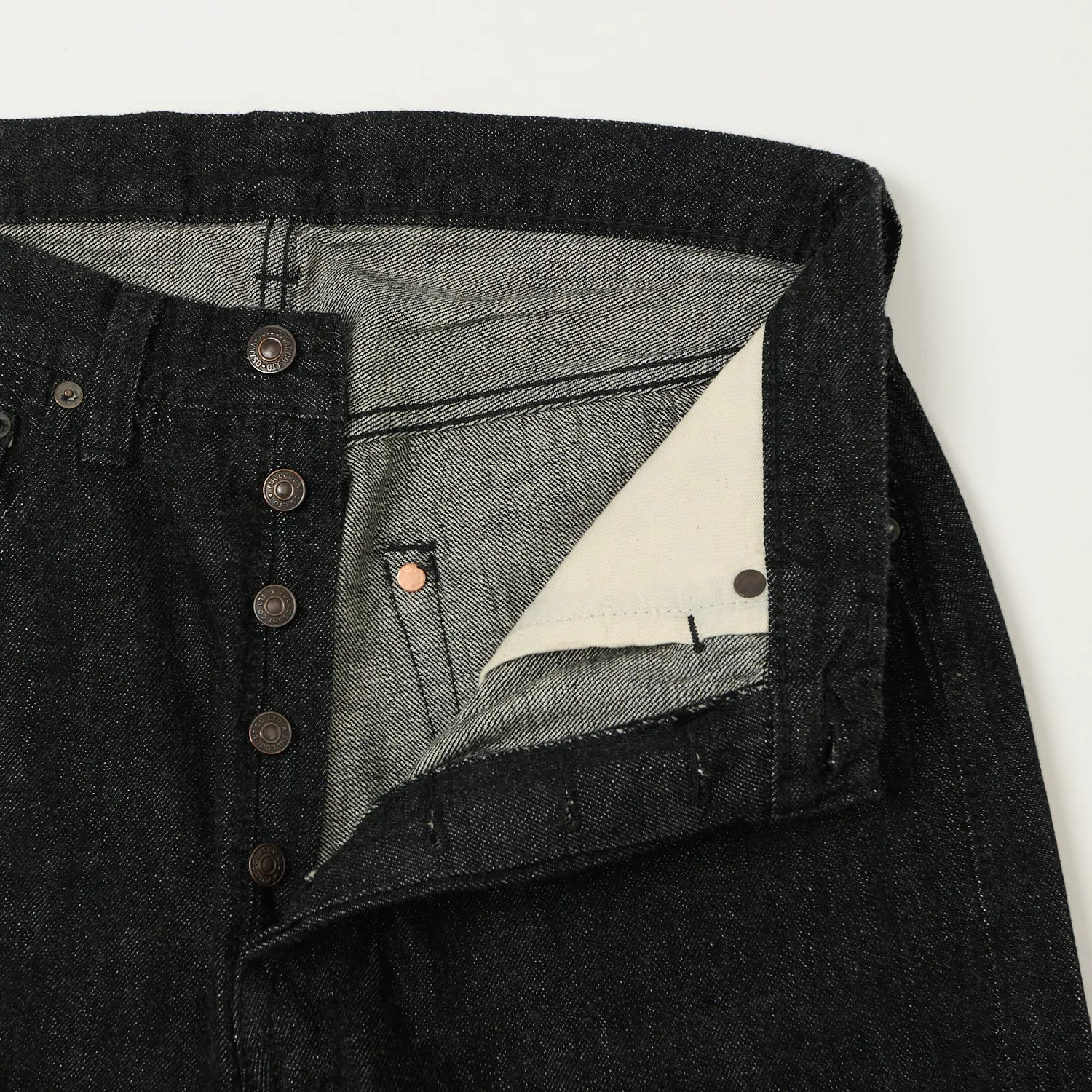 FULLCOUNT 0105SS 'Super Smooth' 11.5oz Wide Straight Jean - Black One Wash sold by Son of a Stag product image thumbnail 5
