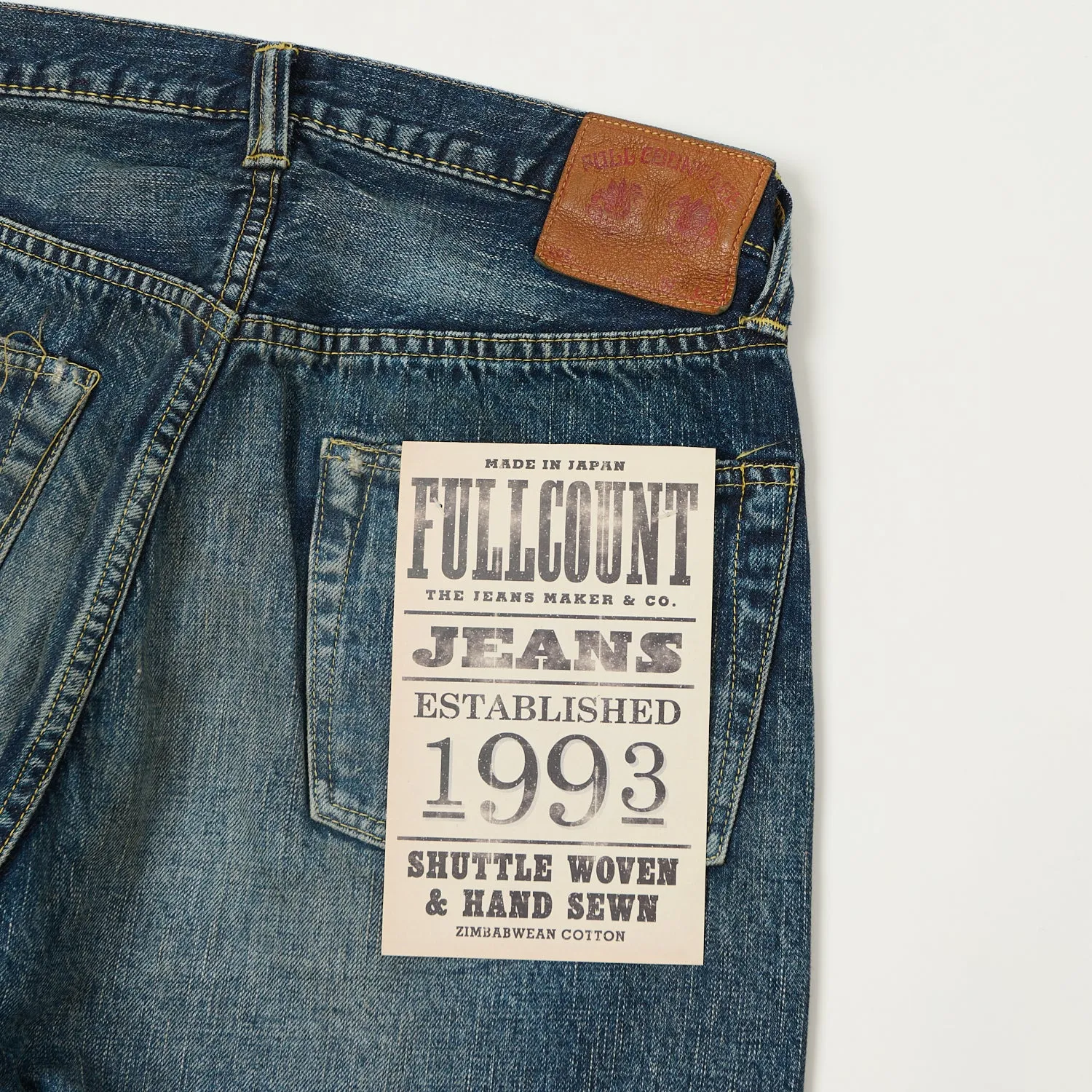 FULLCOUNT S0105 Wide Straight Jean - 'More Than Just Fear' Wash sold by Son of a Stag product image thumbnail 2