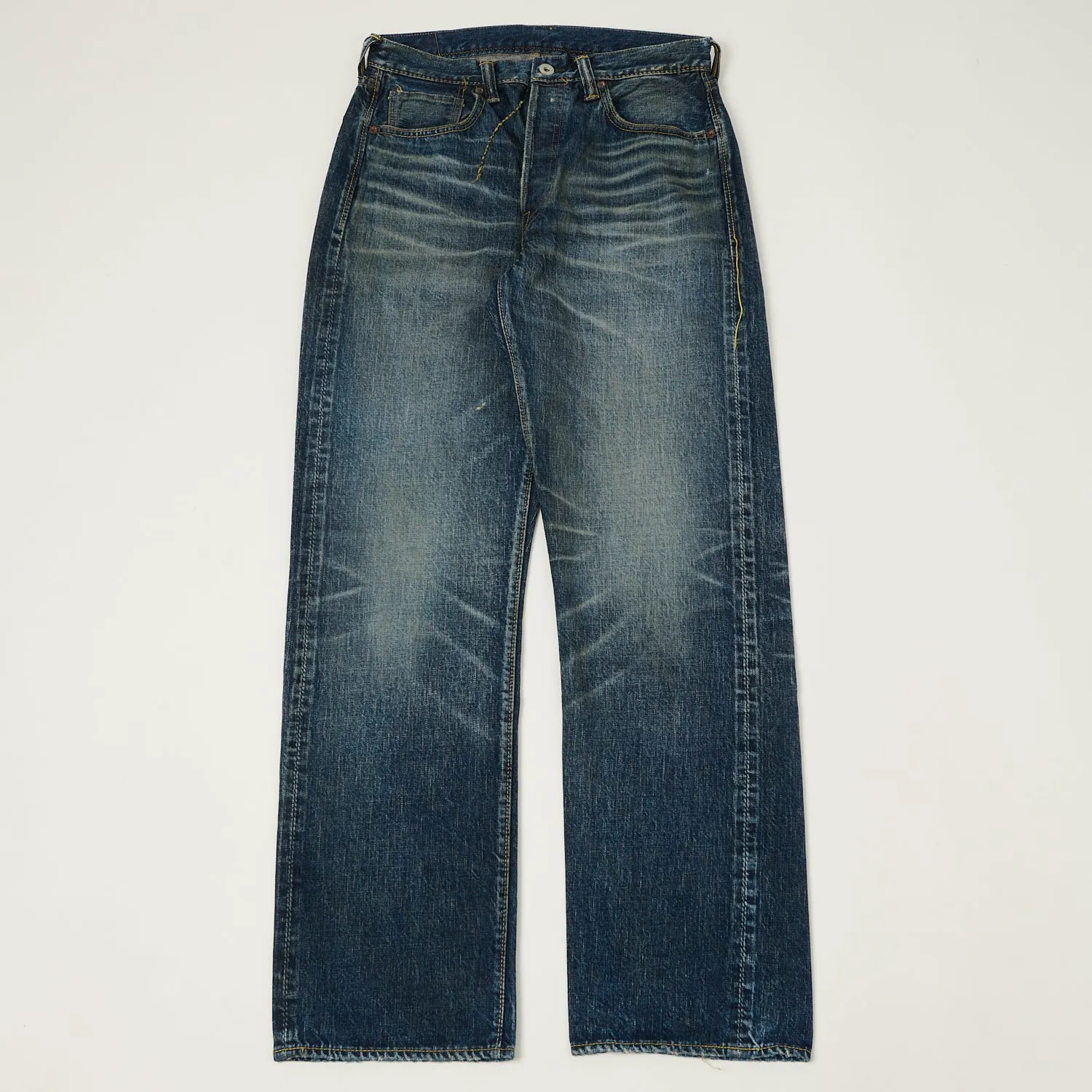 FULLCOUNT S0105 Wide Straight Jean - 'More Than Just Fear' Wash sold by Son of a Stag