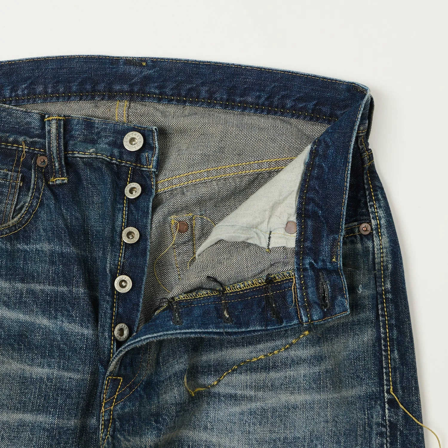 FULLCOUNT S0105 Wide Straight Jean - 'More Than Just Fear' Wash sold by Son of a Stag product image thumbnail 5