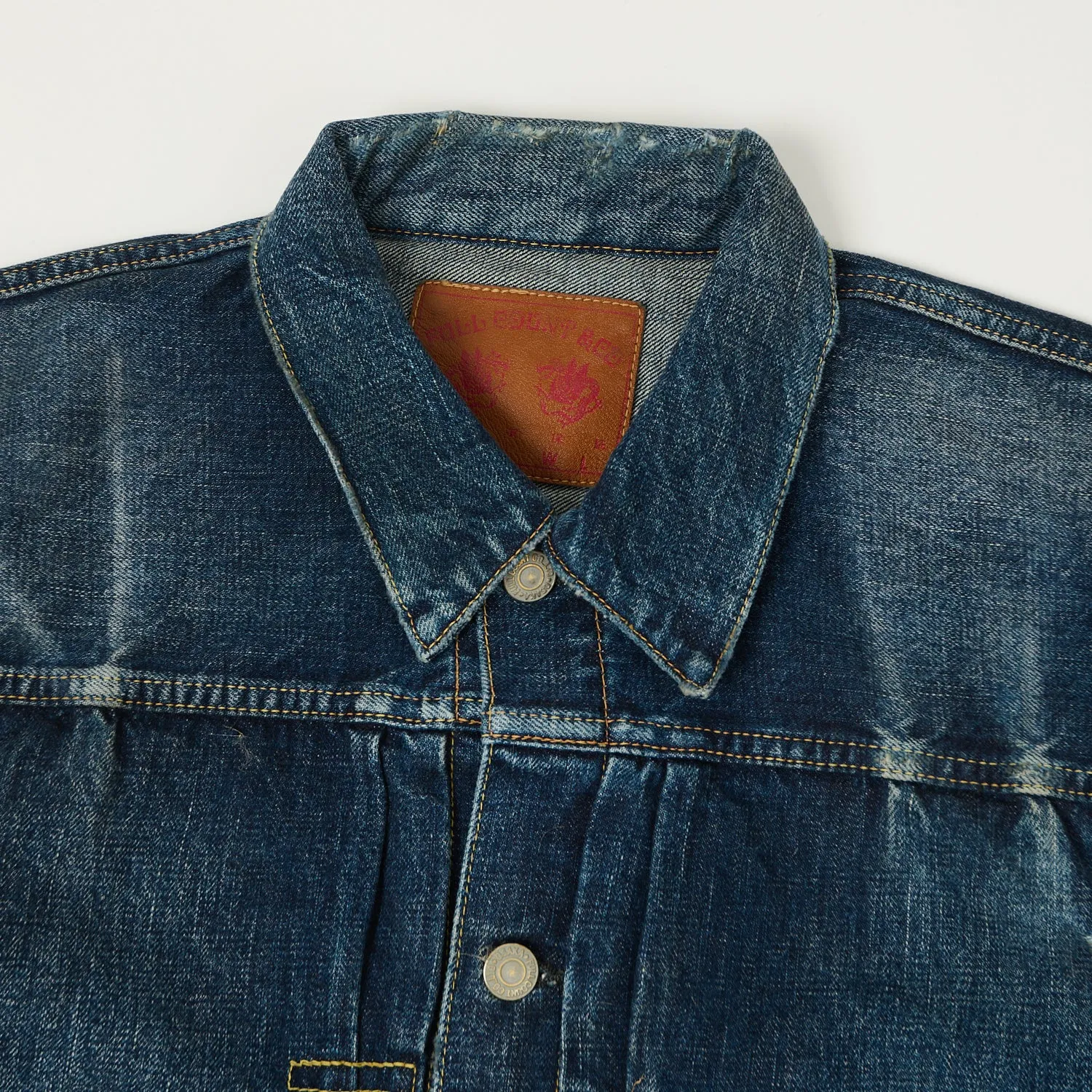 FULLCOUNT 2107 13.5oz Type I Denim Jacket - 'More Than Just Fear' Wash sold by Son of a Stag product image thumbnail 2
