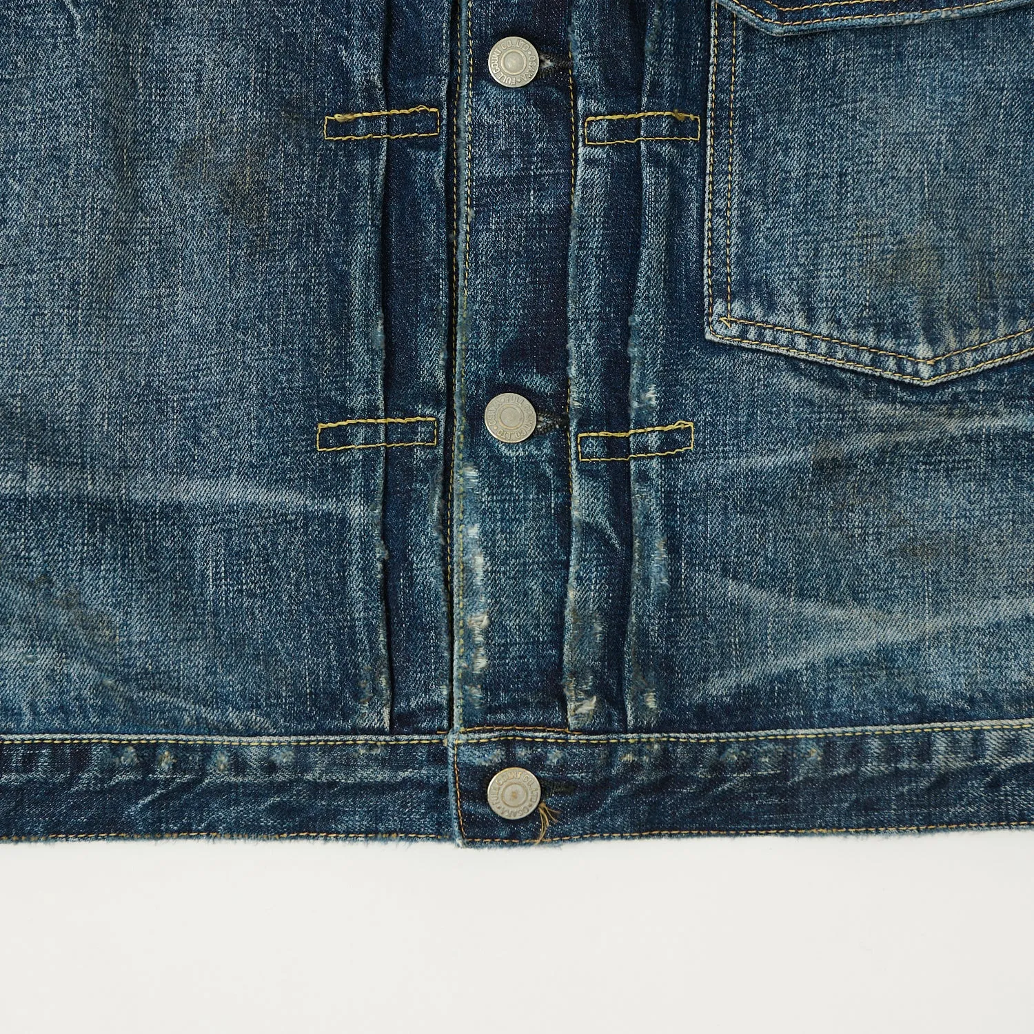 FULLCOUNT 2107 13.5oz Type I Denim Jacket - 'More Than Just Fear' Wash sold by Son of a Stag product image thumbnail 5