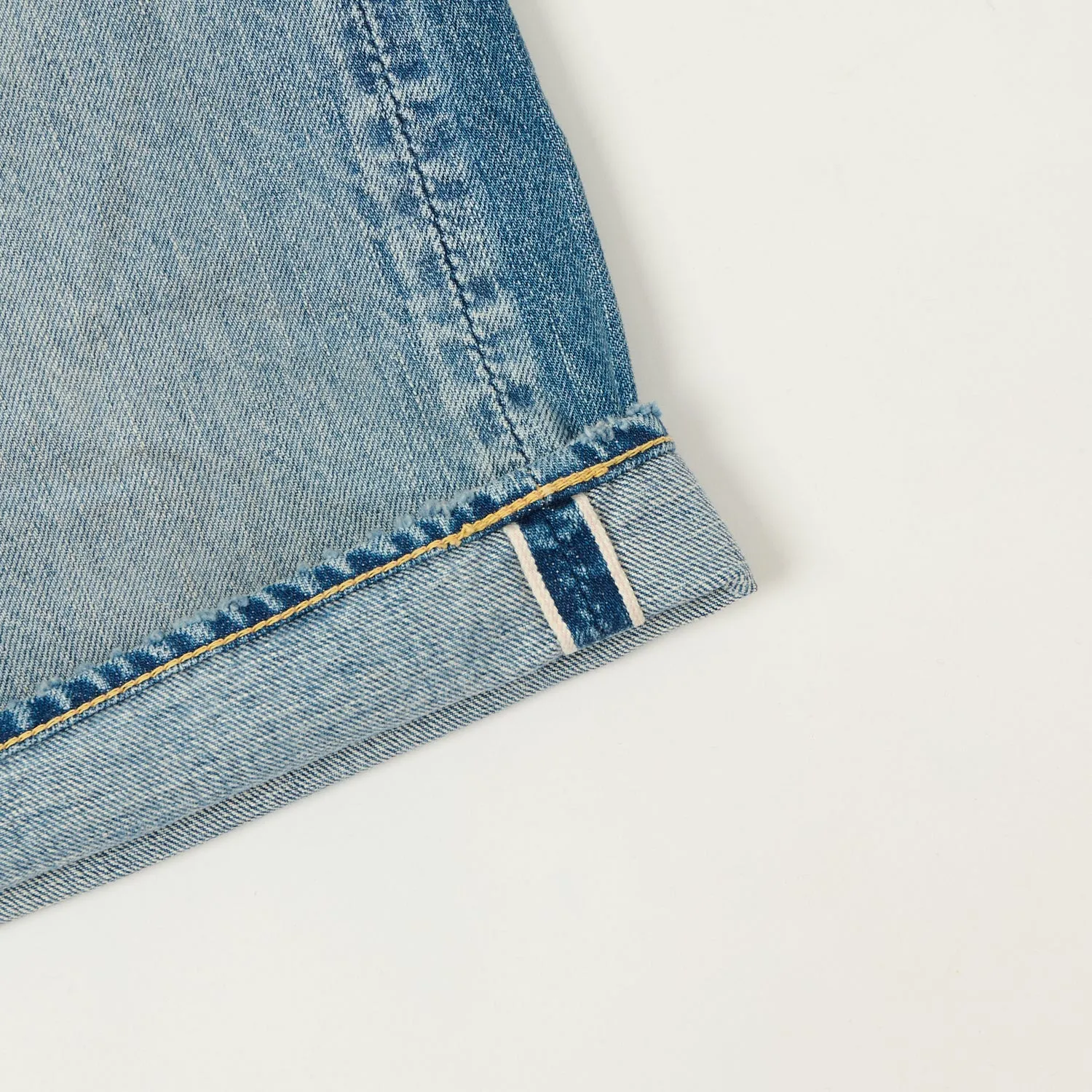 FULLCOUNT 1904 Five Pocket Denim Shorts - Dartford Wash sold by Son of a Stag product image thumbnail 5