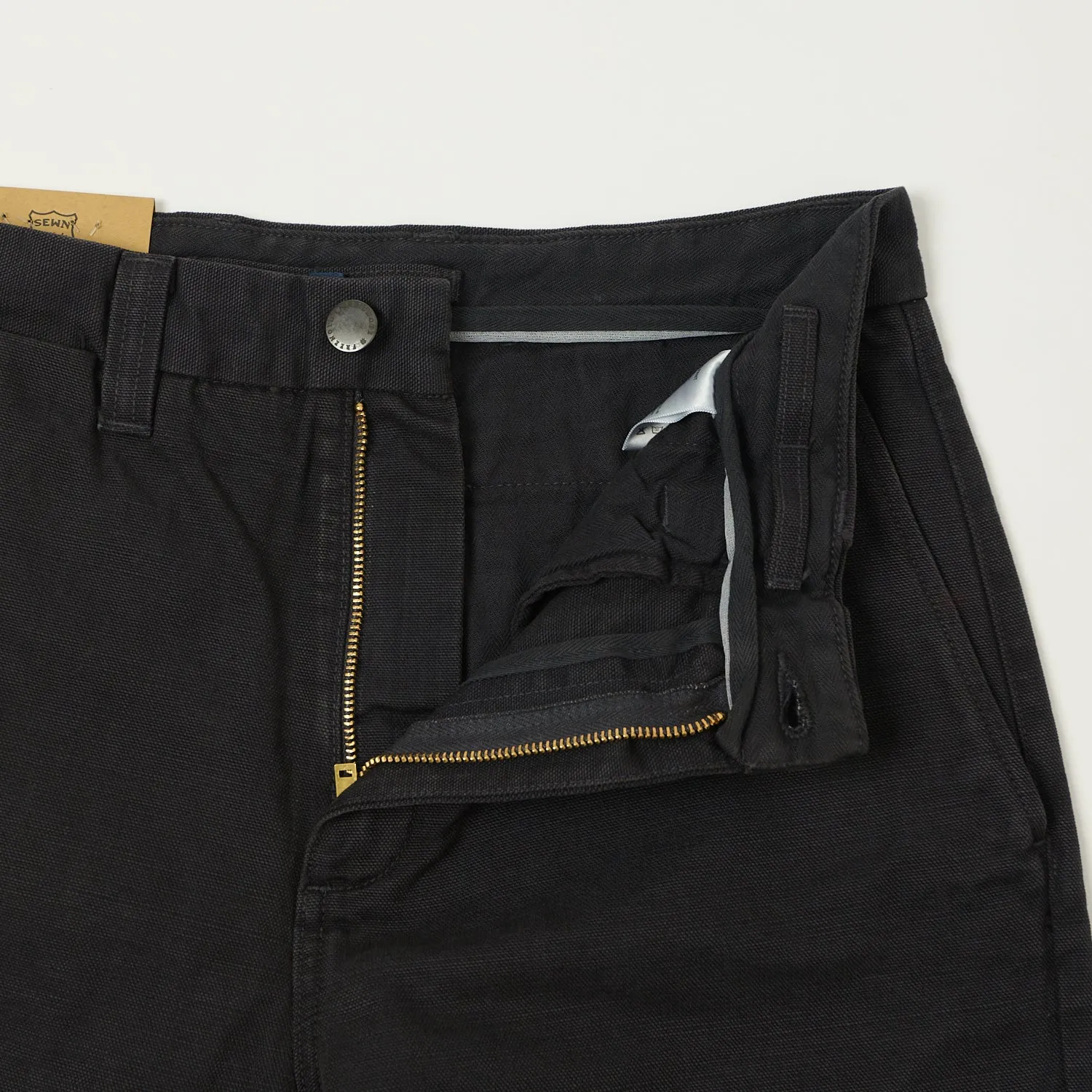 Freenote Cloth Heavyweight 14oz Slub Deck Pant - Black sold by Son of a Stag product image thumbnail 4