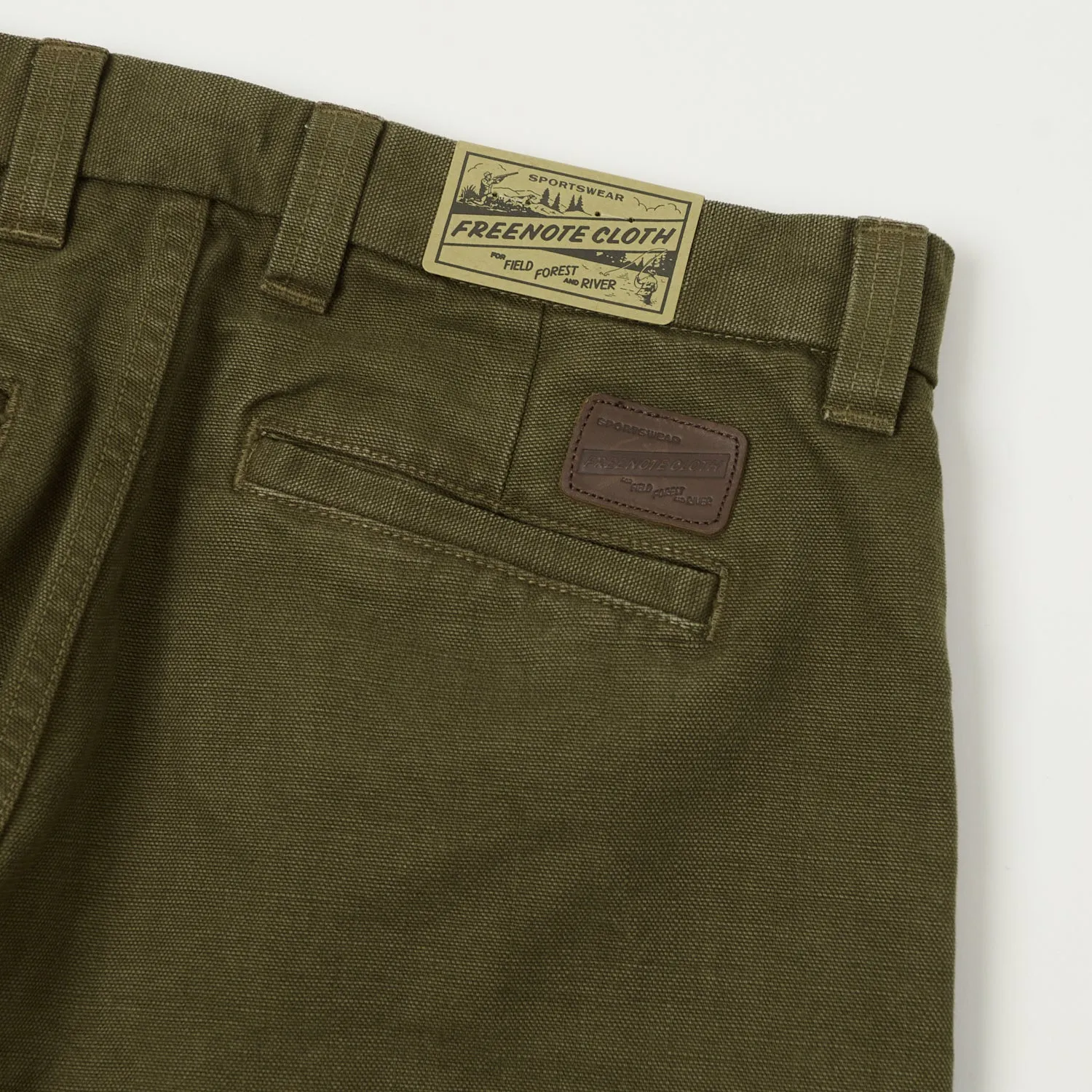Freenote Cloth Heavyweight 14oz Slub Deck Pant - Army Green sold by Son of a Stag product image thumbnail 2