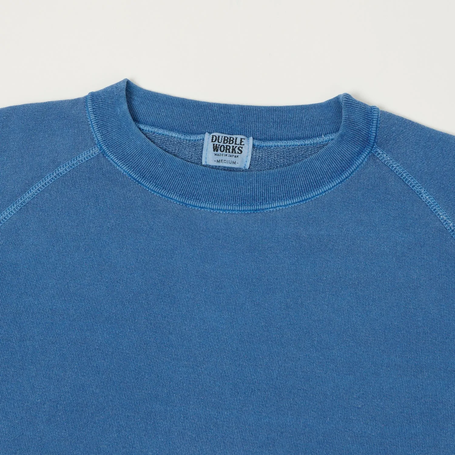 Dubbleworks Cut Off Sleeve Pigment Dyed Sweatshirt - Indigo sold by Son of a Stag product image thumbnail 2