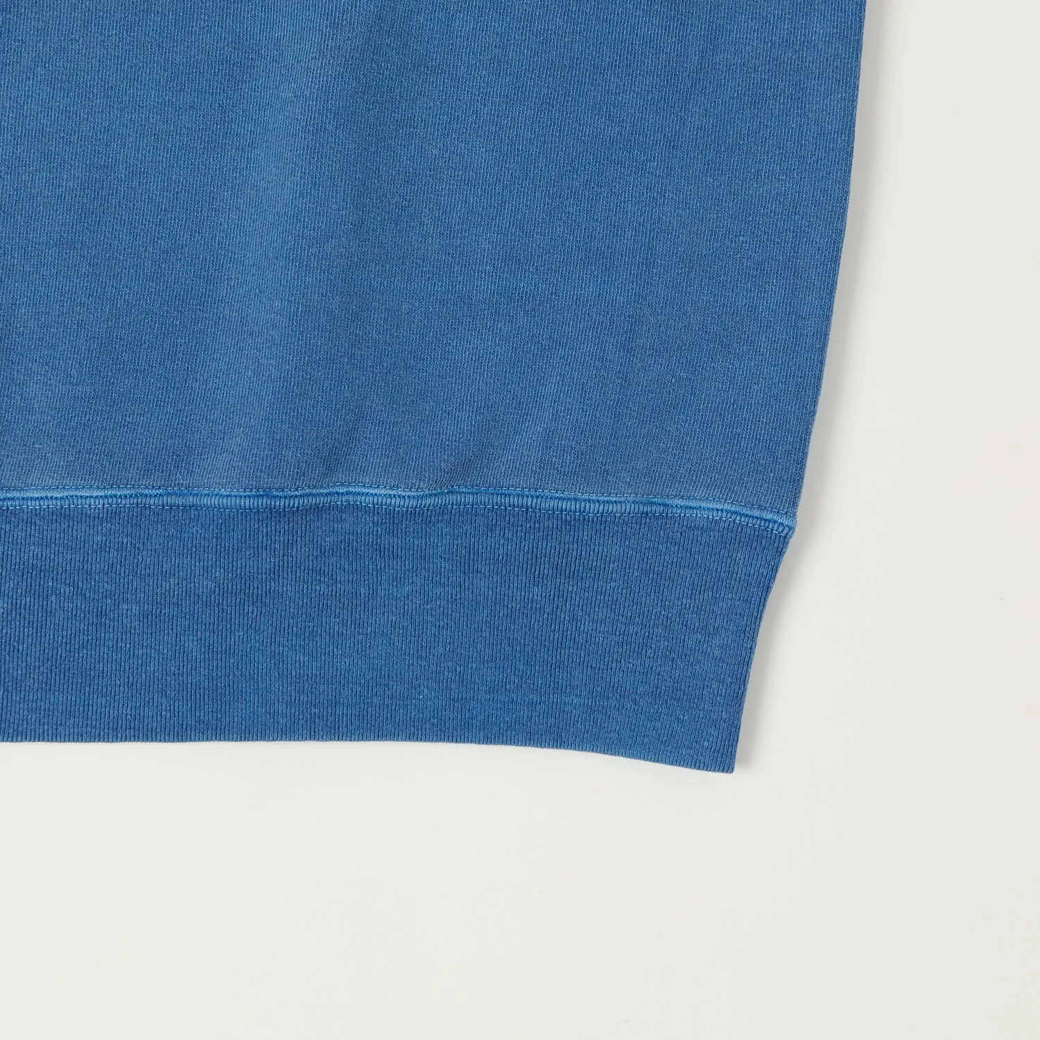 Dubbleworks Cut Off Sleeve Pigment Dyed Sweatshirt - Indigo sold by Son of a Stag product image thumbnail 3