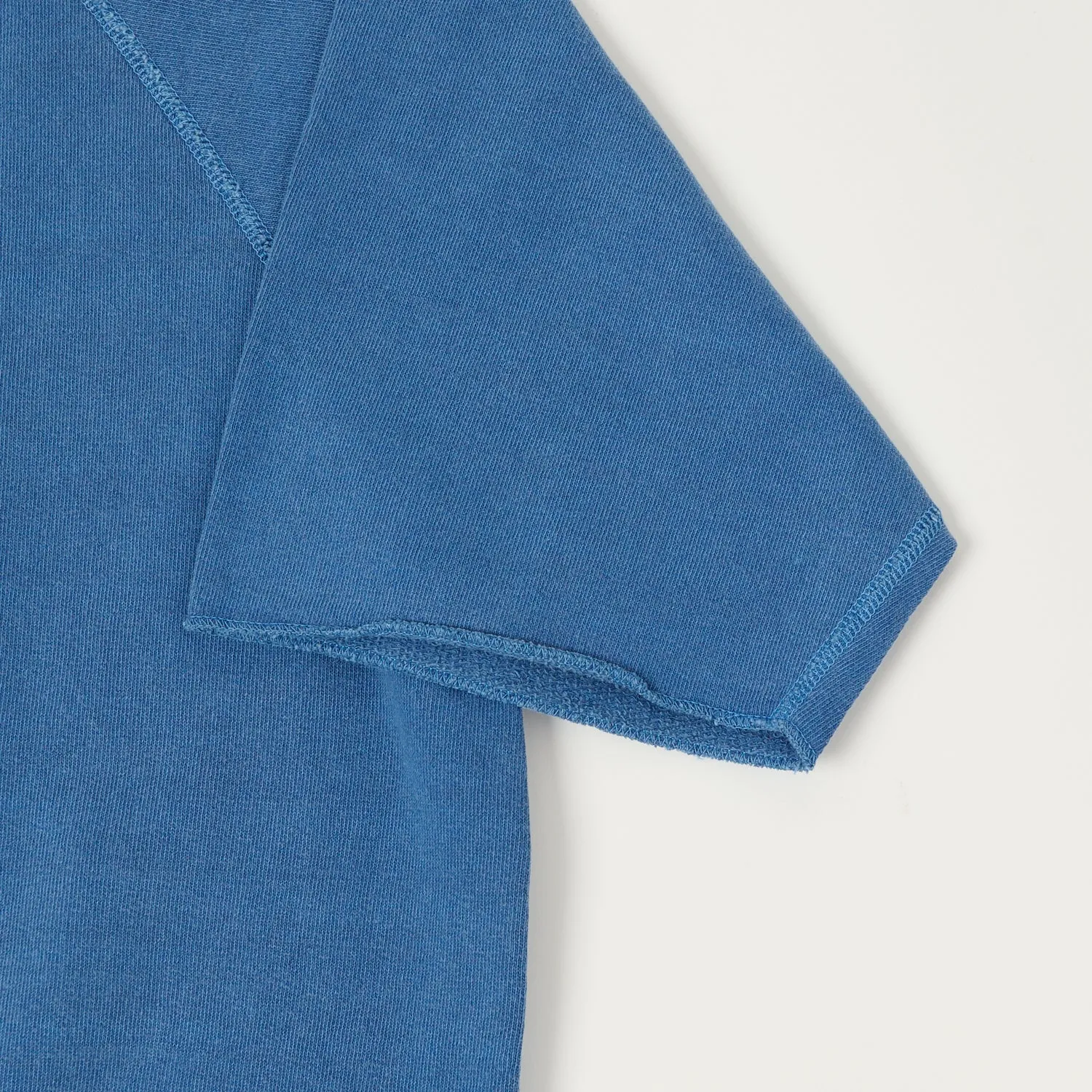 Dubbleworks Cut Off Sleeve Pigment Dyed Sweatshirt - Indigo sold by Son of a Stag product image thumbnail 4