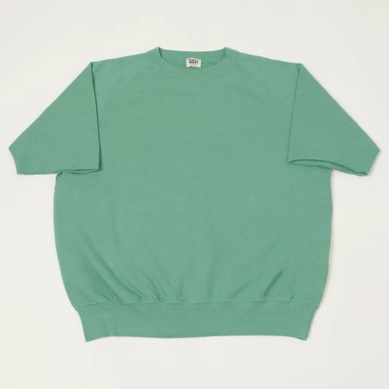 Dubbleworks Cut Off Sleeve Sweatshirt - Emerald sold by Son of a Stag